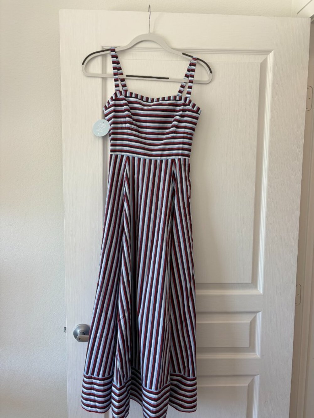 Hill House The Margot Dress in Red/White/Blue Stripe size XS - Picture 2 of 5